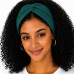 Kadın Saçları Esnek Bükümlü Saç Bantları, Düz Renk, Kaymaz Yoga, Egzersiz, Koşu, Fitness Yumuşak Pamuklu Kumaş, Kadınlar için Esnek Saç Bantları - Seçenekler: 1 Size, 1 Count (Pack of 1)