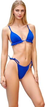 Kadın Saks Üçgen Bikini C1T8N7O3