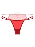 Kadın Seksi Iç Çamaşırı Transparan Yarım Kırmızı Fantezi Külot