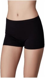 Kadın Siyah 2'li Paket Siyah Bambu Boxer Külot