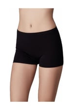 Kadın Siyah 2'li Paket Siyah Bambu Boxer Külot