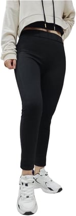 Kadın Siyah Kışlık Toparlayıcı Normal Bel Çelik Örme Tayt 10122022K