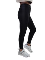 Kadın Siyah Kışlık Toparlayıcı Normal Bel Çelik Örme Tayt 10122022K