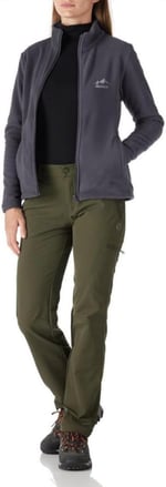 Kadın Tam Fermuarlı Kalın Outdoor Polar Ceket RENKLİ-TAM