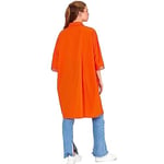 Kadın Taş Baskılı Oversize Gömlek | Boydan Düğmeli Tunik | Tesettür Salaş Poplin Gömlek