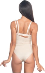 Kadın Ten Rengi Toparlayıcı Göğsü Açık Body Slip Korse