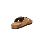 Kadın Terlik 17B3 Frau VELOUR-S SUEDE CROSSOVER-STRAP SLIDERS