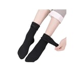 Kadın Termal Çorap, Siyah, İçi Peluşlu Polar, Kalın Kışlık,%80 Polyester%20 Elastan, 35-39 Numara