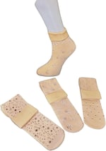 Kadın Termal Çorap, Siyah, İçi Peluşlu Polar, Kalın Kışlık,%80 Polyester%20 Elastan, 35-39 Numara