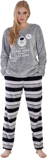 Kadın Uzun Kol Normal Beden Pijama Takım