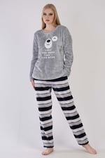 Kadın Uzun Kol Normal Beden Pijama Takım