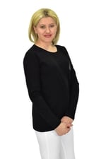 Kadın Uzun Kol Penye Tişört BGL-ST03689