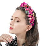 Kadınlar için Düz Renk Geniş Saç Bantları Elmas Yapay Elmas Kadınlar için Saç Bantları Üst Düğüm Saç Bandı Kristal El Yapımı Takı Kız Saç Aksesuarları Parlak Moda Saç Bandı