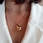 Kadınlar için Melek Kanadı Aşk Kalp Doğum Taşı Kolye Kristaller Kolye Noel'de Onun için Takı Hediyeleri, Sevgililer Günü/Anneler Günü, Yıldönümü, Kadın Kız Arkadaşı için Doğum Günü