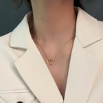 Kadınlar Kızlar için Basit Büküm Kalp Şeklinde Kolye Hipoalerjenik Altın/Gümüş Renk Uzatmalı Ayarlanabilir Yılan Zincir Doğum Günü Hediye Şık Takı