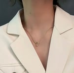 Kadınlar Kızlar için Basit Büküm Kalp Şeklinde Kolye Hipoalerjenik Altın/Gümüş Renk Uzatmalı Ayarlanabilir Yılan Zincir Doğum Günü Hediye Şık Takı
