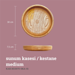 Kaf Sunum Kasesi Kestane - S