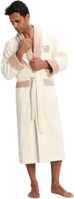 Kahve Bambo cotton Erkek Sabahlık