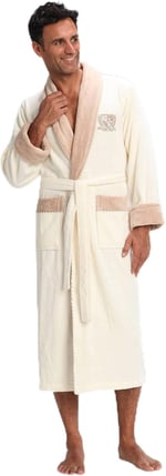 Kahve Bambo cotton Erkek Sabahlık