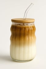 Kahve Bardağı Isıya Dayanıklı Ice Latte Cam Pipetli Bardak Kahve Kokteyl Cam Sunum Bardağı Meşrubat Kapaklı Bardak 400ml (tek, adet, 2)