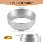 Kahve dozaj halkası 51 mm, manyetik dozaj hunisi, alüminyum espresso hunisi, dolum hunisi için kahve dozaj halkası, demleme kabı, süzgeç aksesuarı, kahve tozu tam dolum
