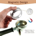 Kahve dozaj halkası 51 mm, manyetik dozaj hunisi, alüminyum espresso hunisi, dolum hunisi için kahve dozaj halkası, demleme kabı, süzgeç aksesuarı, kahve tozu tam dolum