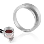 Kahve dozaj halkası 51 mm, manyetik dozaj hunisi, alüminyum espresso hunisi, dolum hunisi için kahve dozaj halkası, demleme kabı, süzgeç aksesuarı, kahve tozu tam dolum