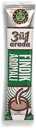 Kahve Dünyası 3'ü 1 Arada Fındık Aromalı Hazır Kahve 40'lı Paket (18 Gr x 40 Adet)