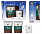 Kahve Dünyası Kahve Keyif Seti 2x250g Filtre Kahve + Fincan Hediyeli