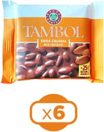 Kahve Dünyası Tambol Sütlü Çikolatalı Badem, 77 gr, 6'lı Paket