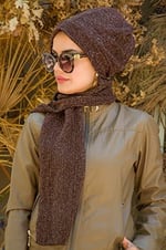 Kahve Tesettür Bere - 30203