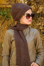Kahve Tesettür Bere - 30203