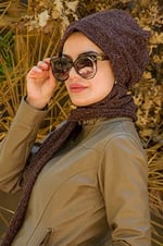 Kahve Tesettür Bere - 30203