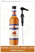 Kahve Ve Kokteyl Şurubu Toffee Karamel Aromalı 700 ml Pompa Hediyeli