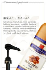 Kahve Ve Kokteyl Şurubu Toffee Karamel Aromalı 700 ml Pompa Hediyeli