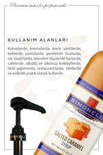 Kahve Ve Kokteyl Şurubu Tuzlu Karamel Aromalı 700 ml Pompa