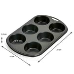 Kaiser Inspiration Muffinform, für 6 Muffins, 29 x 18 cm Standardgröße, antihaftbeschichtet, kurze Backzeit für süße und herzhafte Rezepte