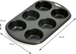 Kaiser Inspiration Muffinform, für 6 Muffins, 29 x 18 cm Standardgröße, antihaftbeschichtet, kurze Backzeit für süße und herzhafte Rezepte