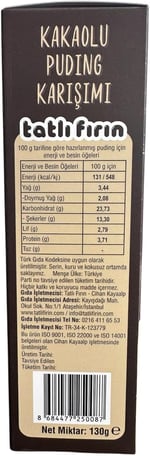 Kakaolu Puding Karışımı