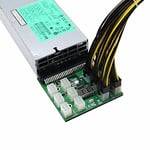 KALEA-INFORMATIQUE HP güç kaynakları için 1200w 750w Breakout Board - 12 P6 bağlantı noktası - gerilim göstergesi - ikinci güç kaynağı senkronizasyonlu.
