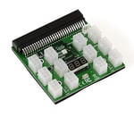 KALEA-INFORMATIQUE HP güç kaynakları için 1200w 750w Breakout Board - 12 P6 bağlantı noktası - gerilim göstergesi - ikinci güç kaynağı senkronizasyonlu.