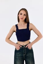 KALIN ASKILI POLİAMİD BLUZ CROP