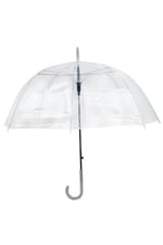 Kaliteli Şık 8 Telli Baston Unısex Şeffaf Şemsiye 71 Cm Uzunluk, 90 Cm Açık Çap