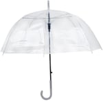 Kaliteli Şık 8 Telli Baston Unısex Şeffaf Şemsiye 71 Cm Uzunluk, 90 Cm Açık Çap