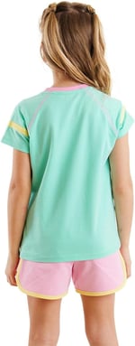 Kalpler Kız Çocuk T-shirt Şort Takım