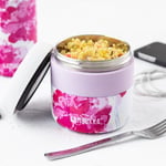 Kambukka BORA YEMEK TERMOSU 400ML,PINK BLOSSOM