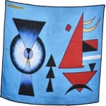 Kandinsky Collective Desenli Renkli Çok Fonksiyonlu Renkli Kare 45x45 Bandana