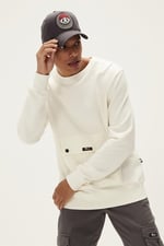 KANGAROO CREWNECK MARSHMALLLOW