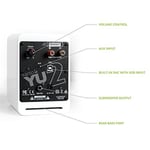 Kanto YU2 Masaüstü Hoparlör, Güç Kaynaklı | 7,6 cm Kompozit Sürücü | 1,9 cm İpek Kubbe Tiz Hoparlörü | Sınıf D Amplifikatör | 100 W | Entegre USB-DAC | Subwoofer Çıkışı | Mat Beyaz |