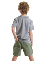 Kaplan Erkek Çocuk Polo Yaka T-shirt Şort Takım
